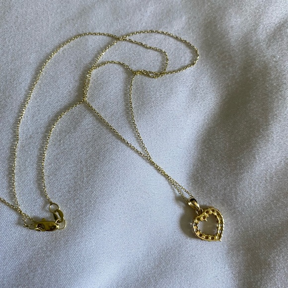 Iridescent Opal Open heart Pendant - Picture 5 of 6